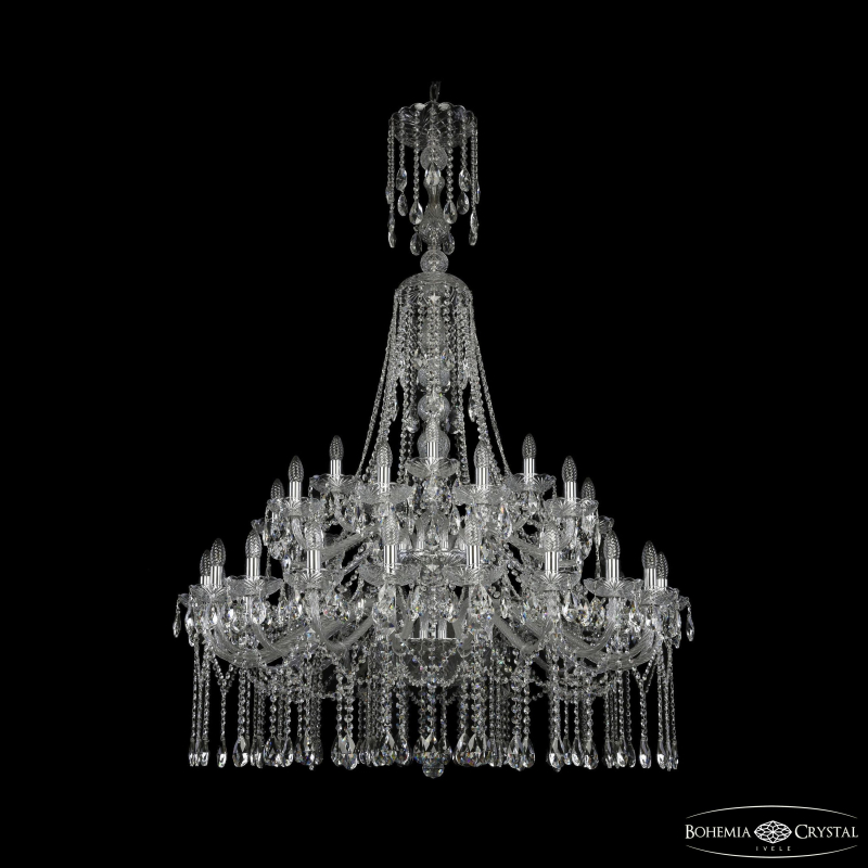 Подвесная люстра Bohemia Ivele Crystal 1413/20+10+5/400/XL-164/2d Ni