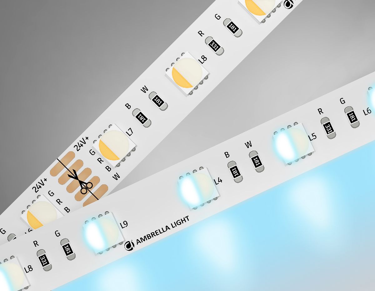 Светодиодная лента Ambrella Light LED Strip 24В 5050 10Вт/м RGBW+6500K 5м IP20 GS4403