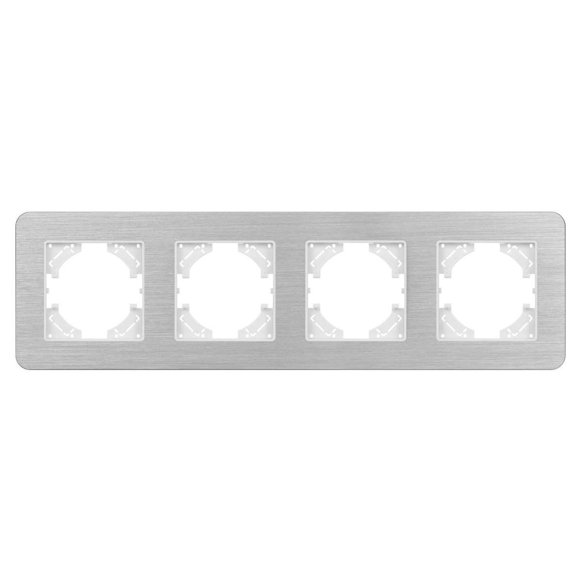Рамка на 4 поста алюминиевая Arlight FRM-AKIRY-AL-4-SR 049731