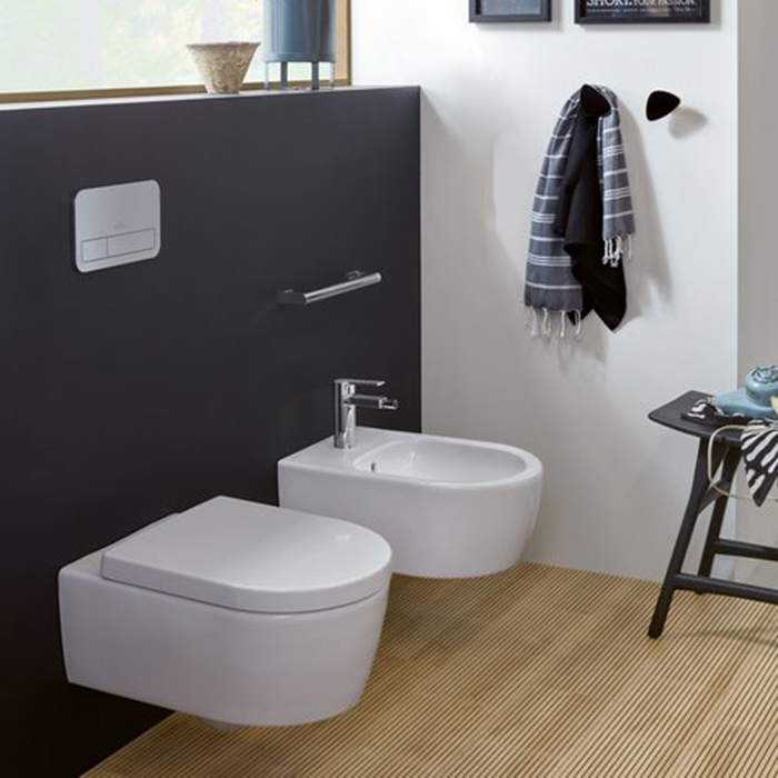 Villeroy&Boch ViConnect Клавиша смыва 25.3х10х14.5, цвет: хром матовый