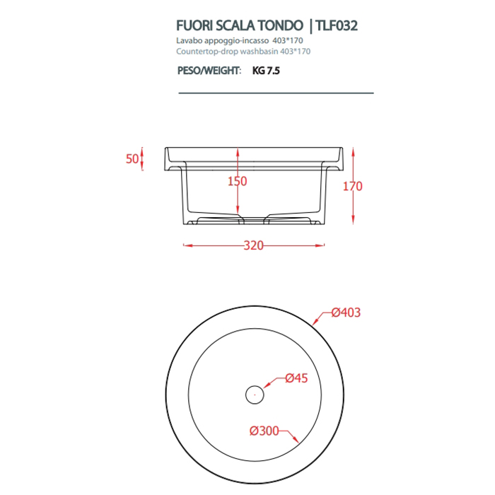 Artceram Fuori Scala Раковина 40 см, без отв., встраиваемая, без перелива, цвет: черный матовый