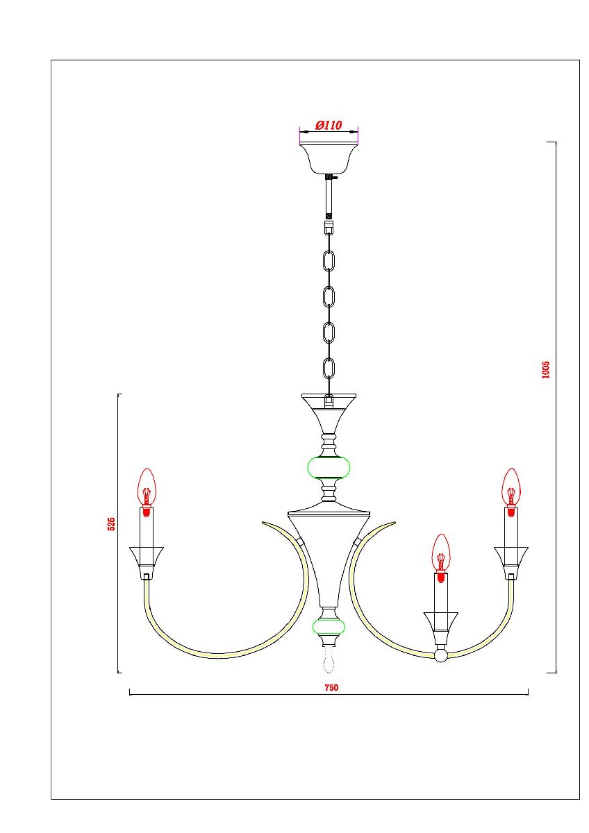 Подвесная люстра Arte Lamp Collinetta A4094LM-12WH