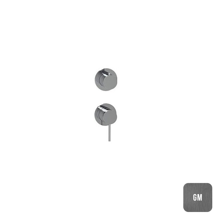 Almar Modular Round Смеситель для душа, встраиваемый, на 2 потребителя, цвет: Gun Metal Brushed PVD