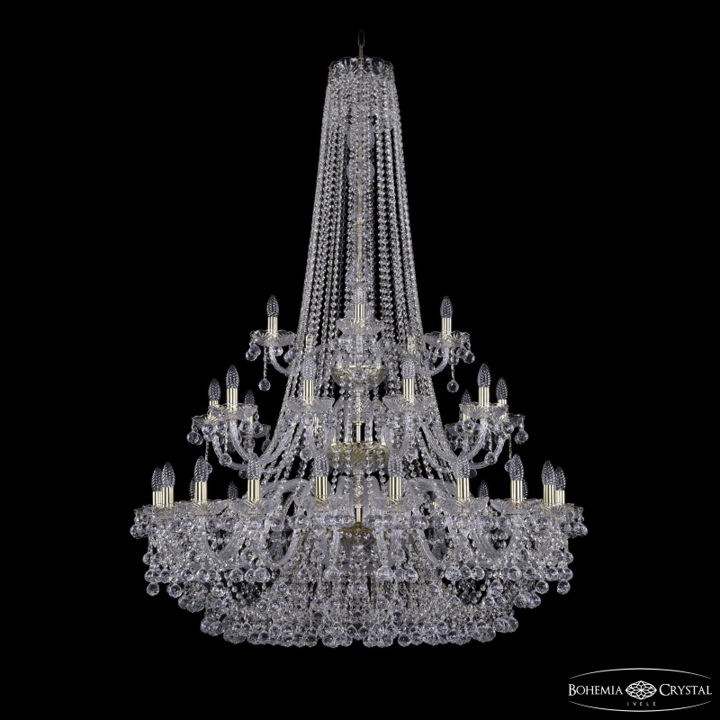 Подвесная люстра Bohemia Ivele Crystal 1409/20+10+5/400/h-160/3d G