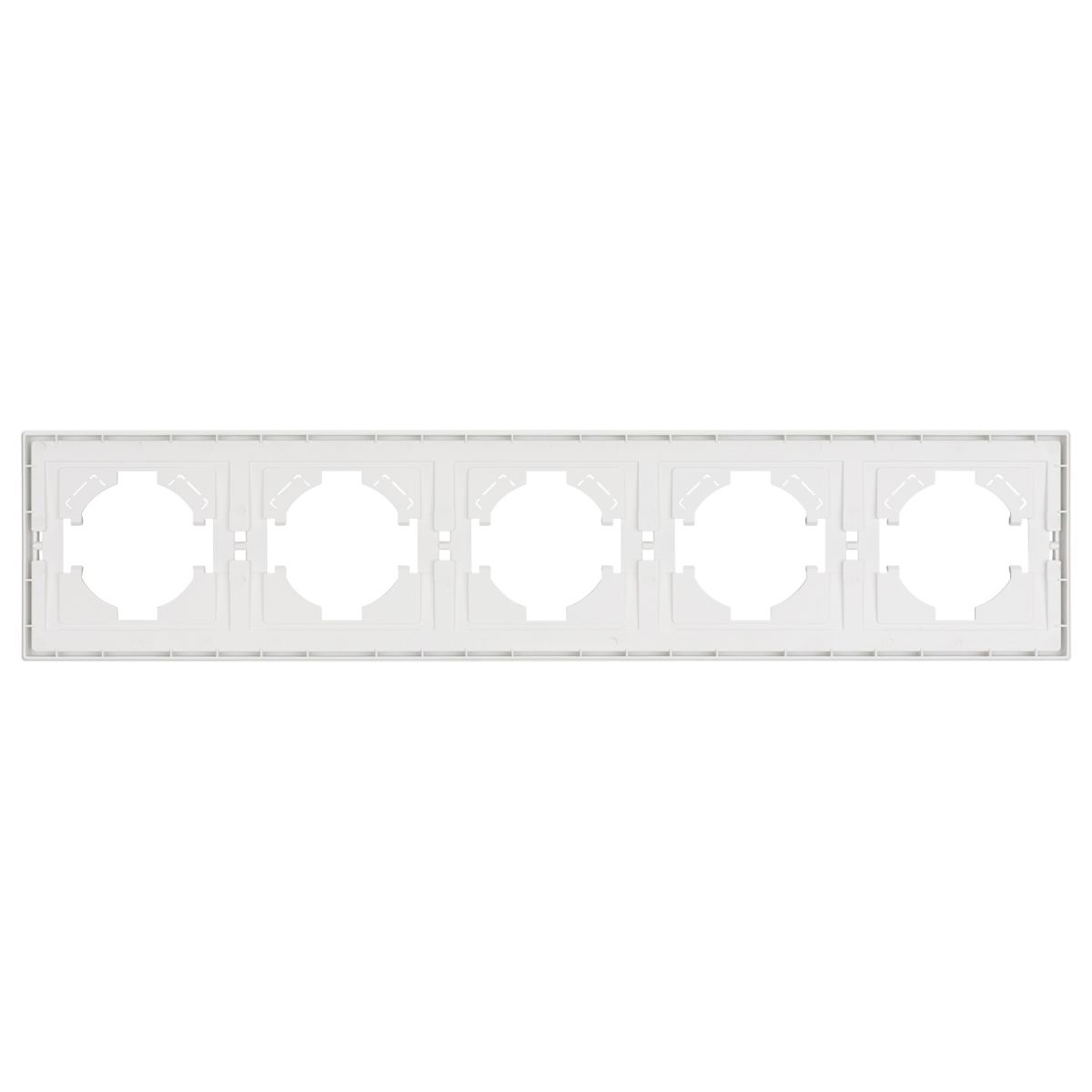 Рамка пластиковая на 5 постов Arlight FRM-TENDO-SFPL-5-WH 054660