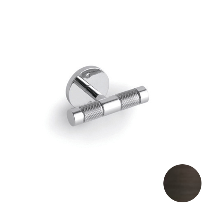 Bertocci Officina 01 Крючок, подвесной, двойной, цвет: бронза индустриальная