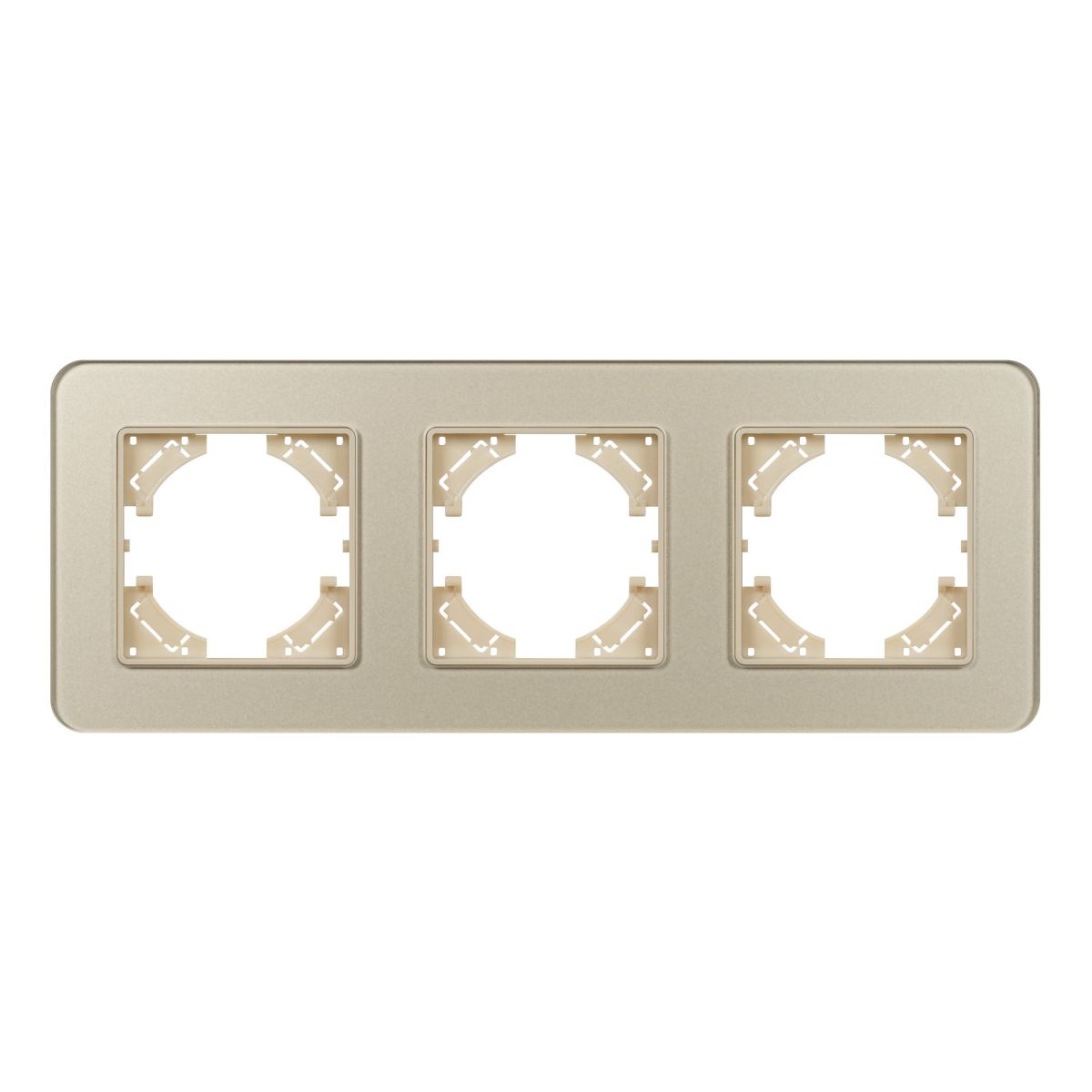 Рамка на 3 поста стеклянная Arlight FRM-OMALI-SFGS-3-GD 049715