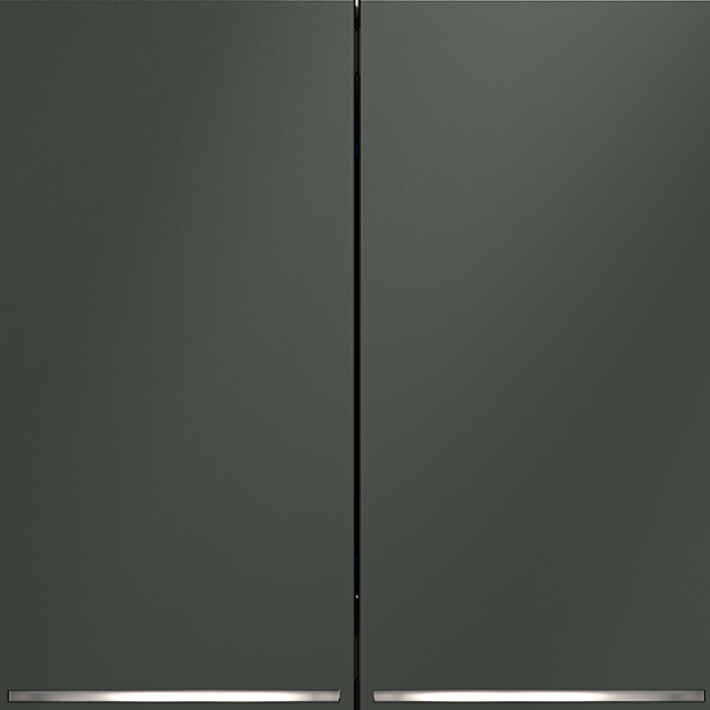 Выключатель двухклавишный с подсветкой Voltum S70 VLS020206 (титан)