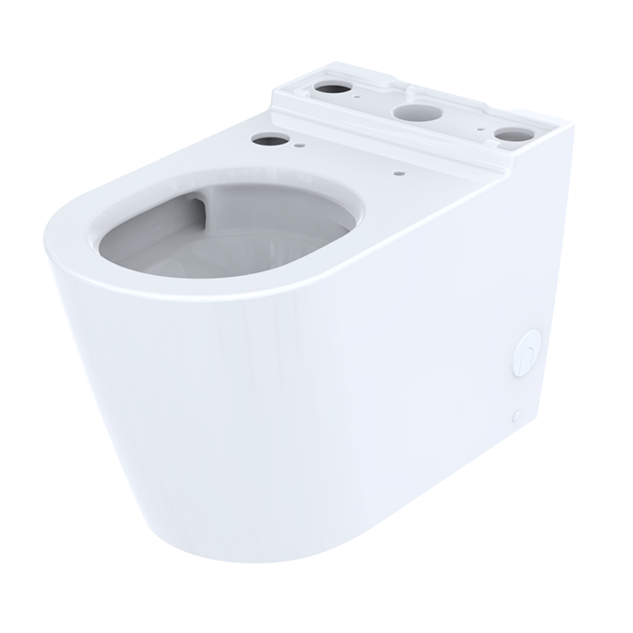 TOTO RP Унитаз моноблок 38x70x43см, безободковый, Tornado, сиденье Washlet RG, цвет: белый