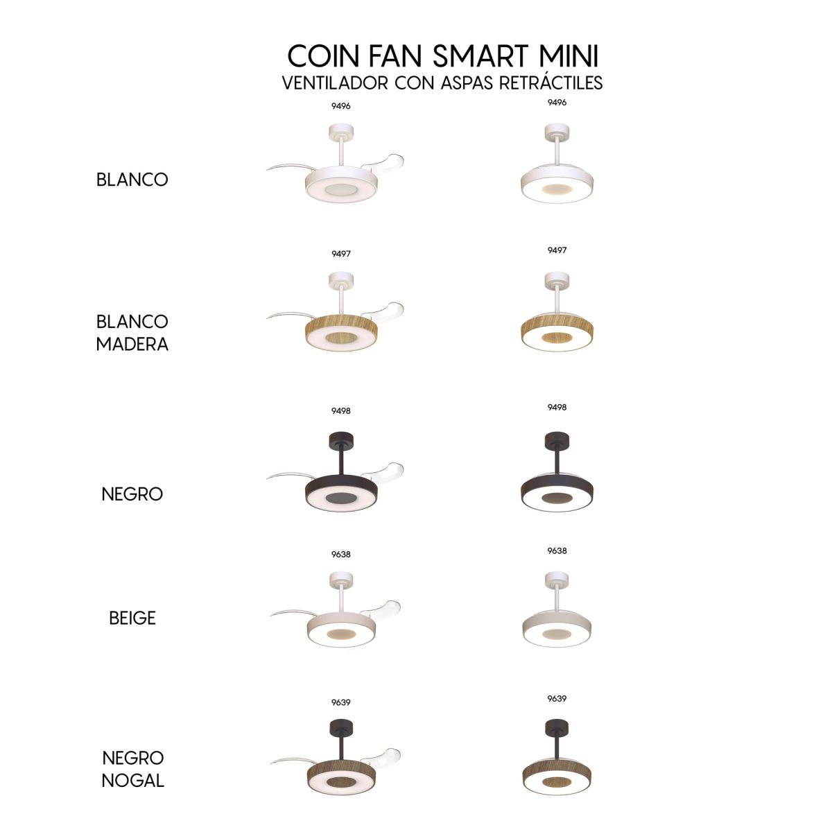 Люстра-вентилятор Mantra Coin Fan 9496