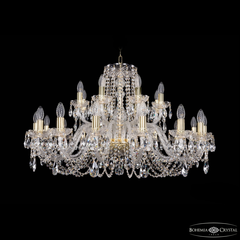 Подвесная люстра Bohemia Ivele Crystal 1402/16+8/360 G