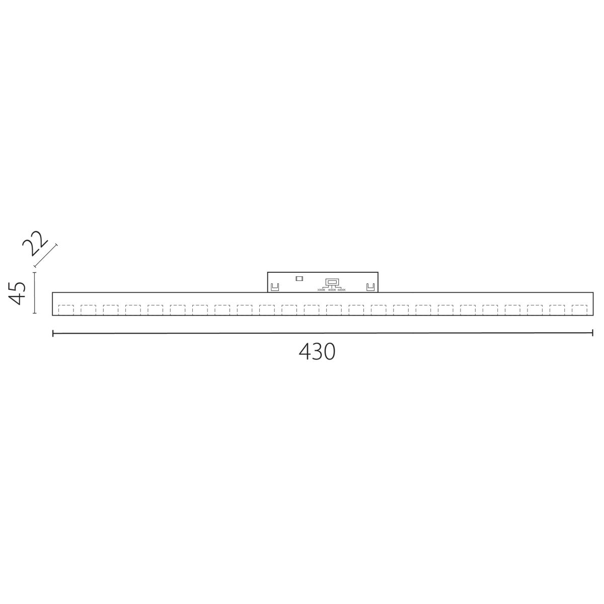 Трековый однофазный светильник направленного света Lightstar Uno CCT 259207CCT