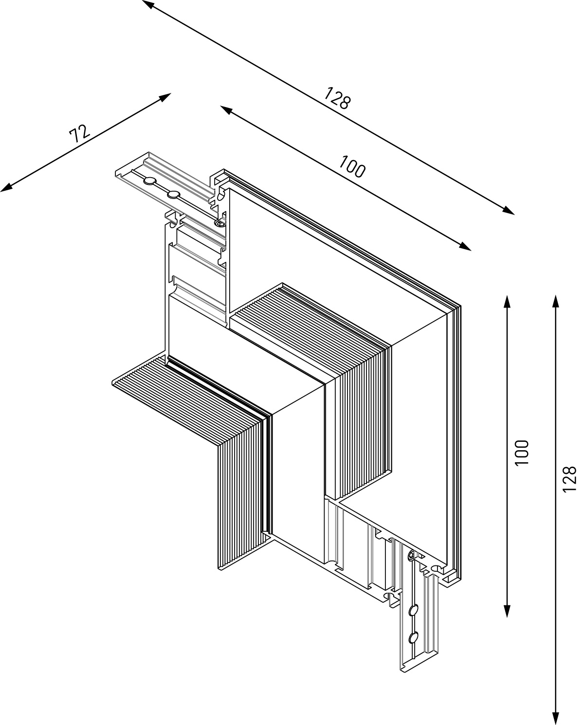 Коннектор угловой внутренний Lumker SY-LINK-INT-T2-WH 013617