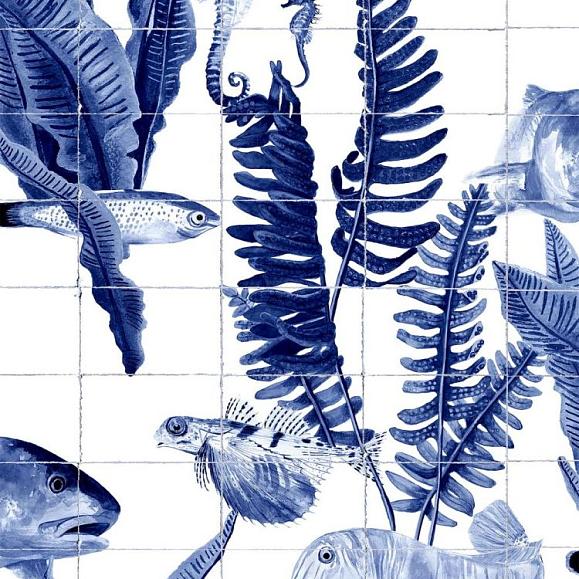 Обои Coordonne 9500024V Bank Of Fish Tiles