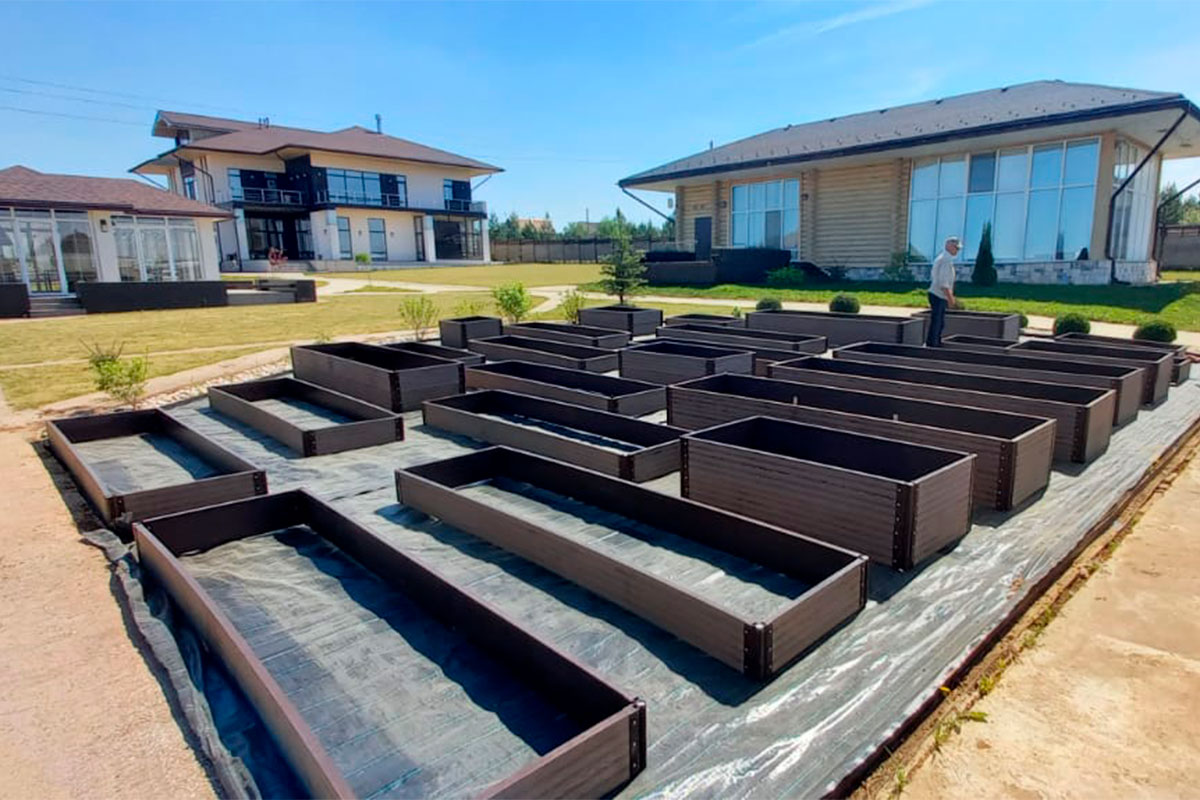 Доска грядочная Holzhof 225*30*2950мм, тиснение 3D