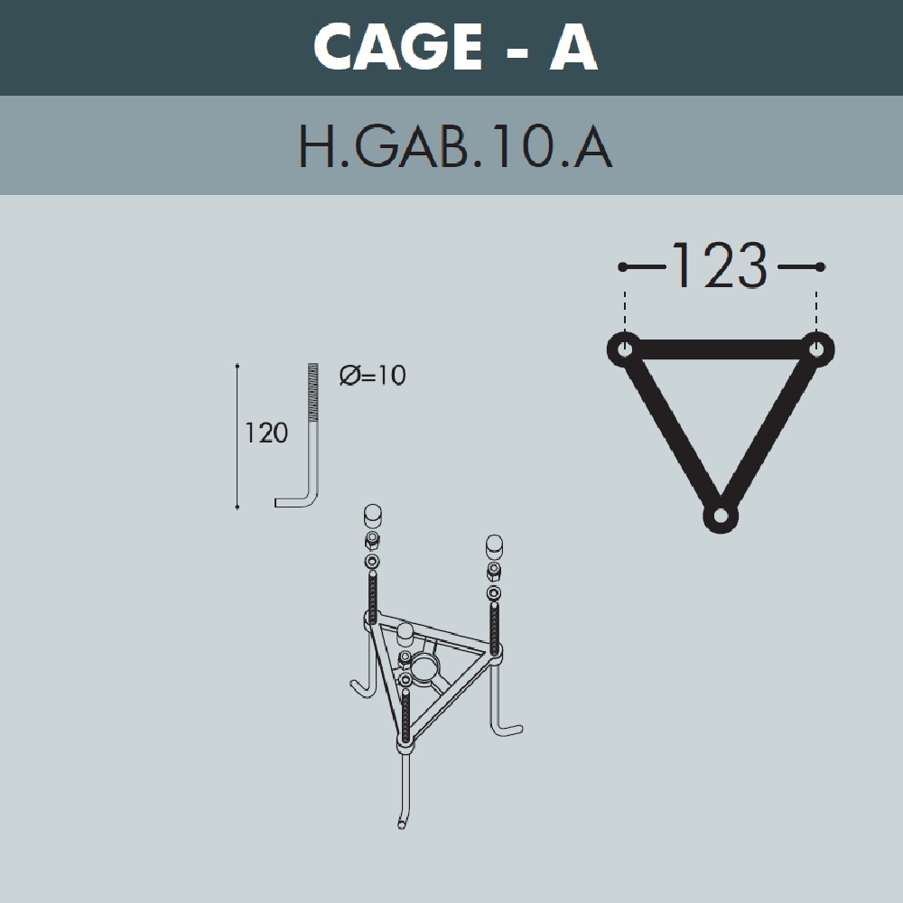 Ландшафтный светильник Fumagalli ALOE`.R BISSO/RUT 1L E26.163.S10.AYE27