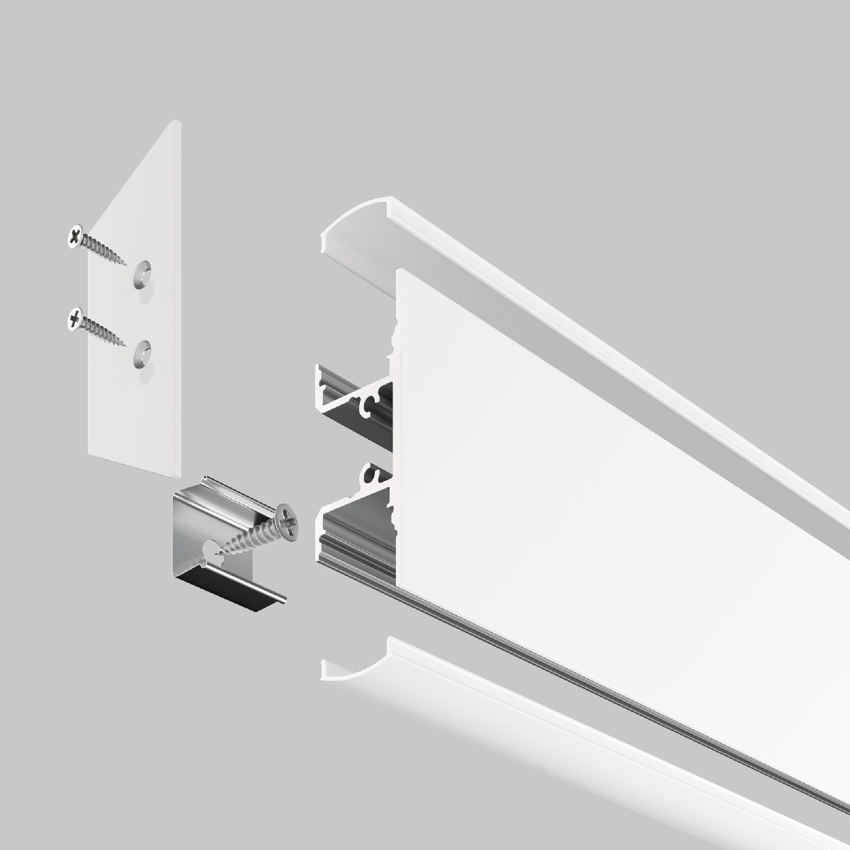 Алюминиевый профиль Maytoni Led strip ALM-1848-W-2M
