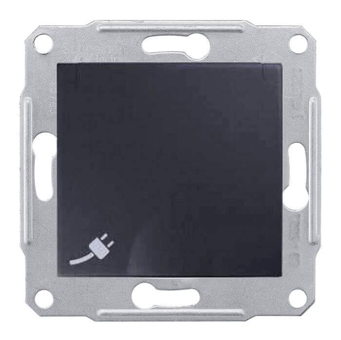 Розетка Schneider Electric Sedna с/з со шторками и крышкой 16A 250V SDN3100170