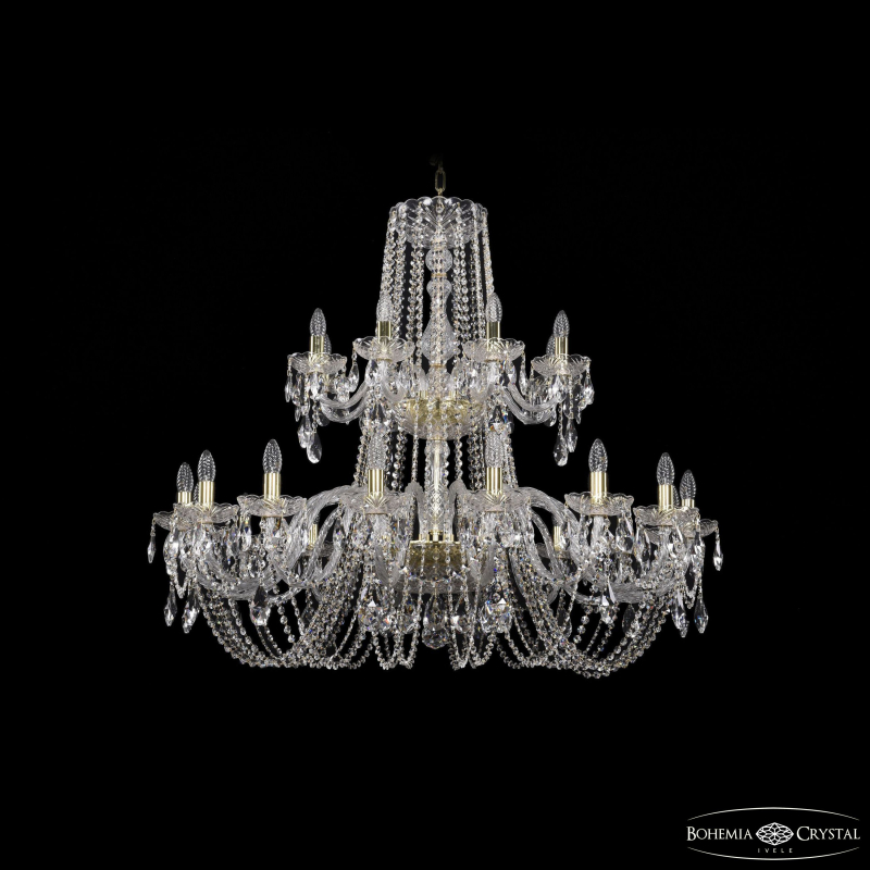 Подвесная люстра Bohemia Ivele Crystal 1402/16+8/400/2d G