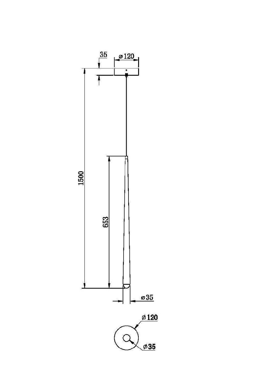 Подвесной светильник Maytoni Cascade MOD132PL-L6BK