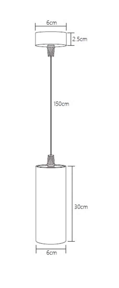 Подвесной светодиодный светильник Fiberli Tube630BW 12110101