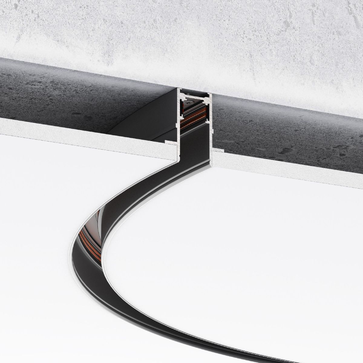 Шинопровод встраиваемый радиусный Elektrostandard Slim Magnetic 4690389205019 85158/00 a066494