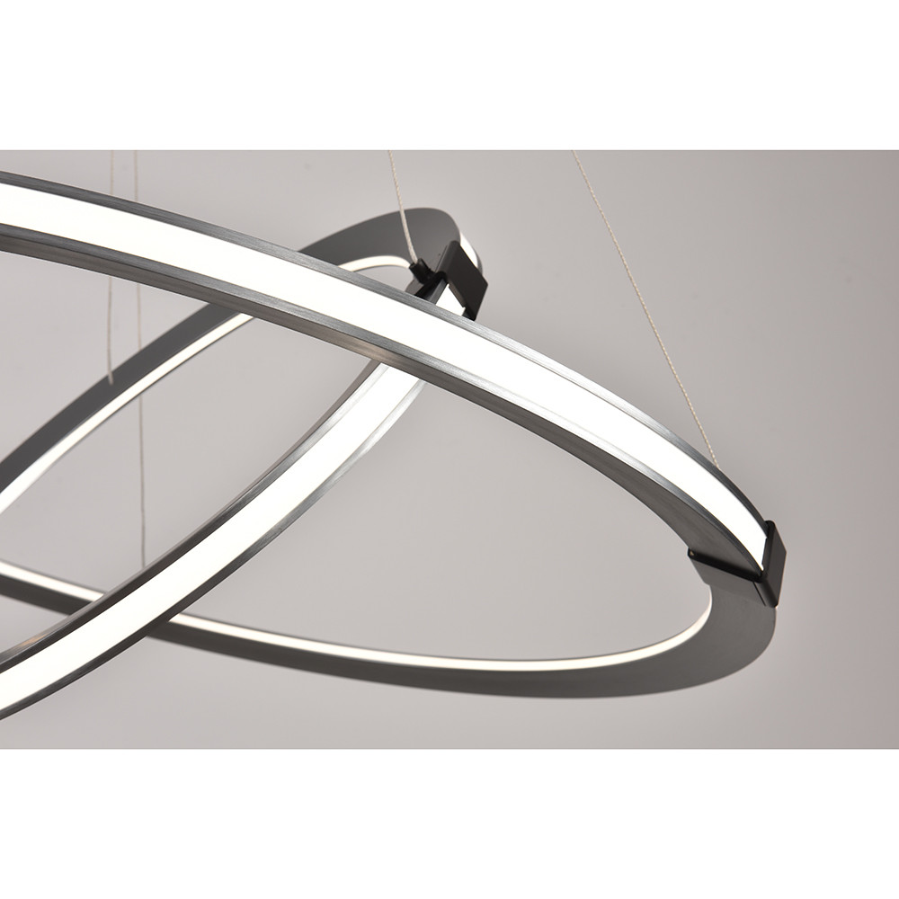 Подвесная люстра iLedex Vision 9225-8+5SD GR+BK
