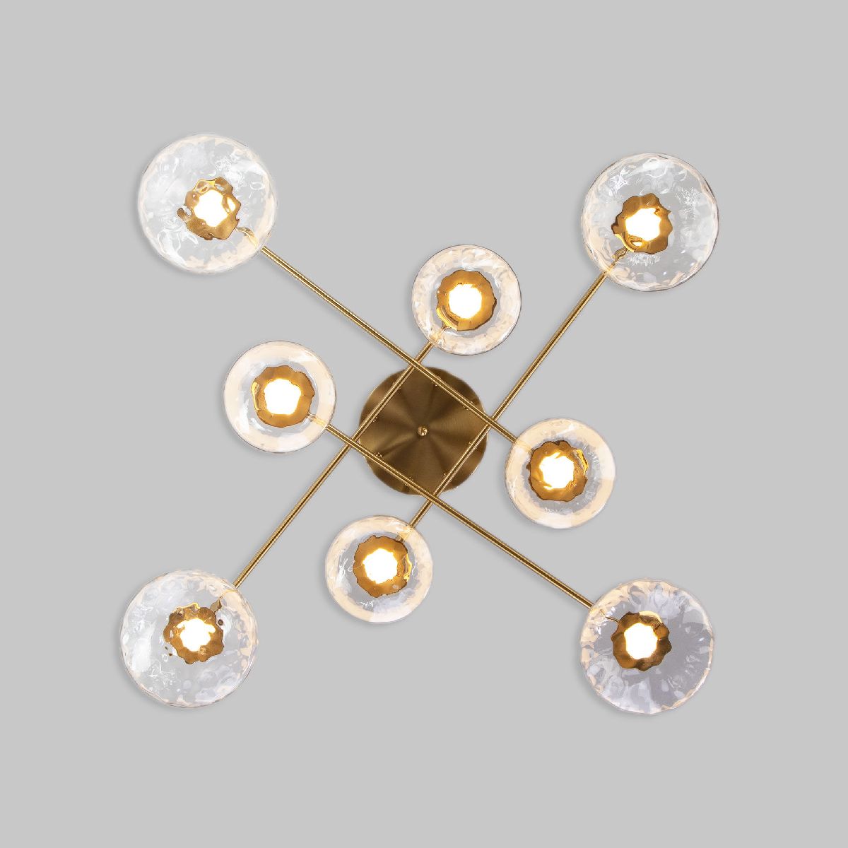 Потолочная люстра Eurosvet Ripple 50389 LED латунь a069026