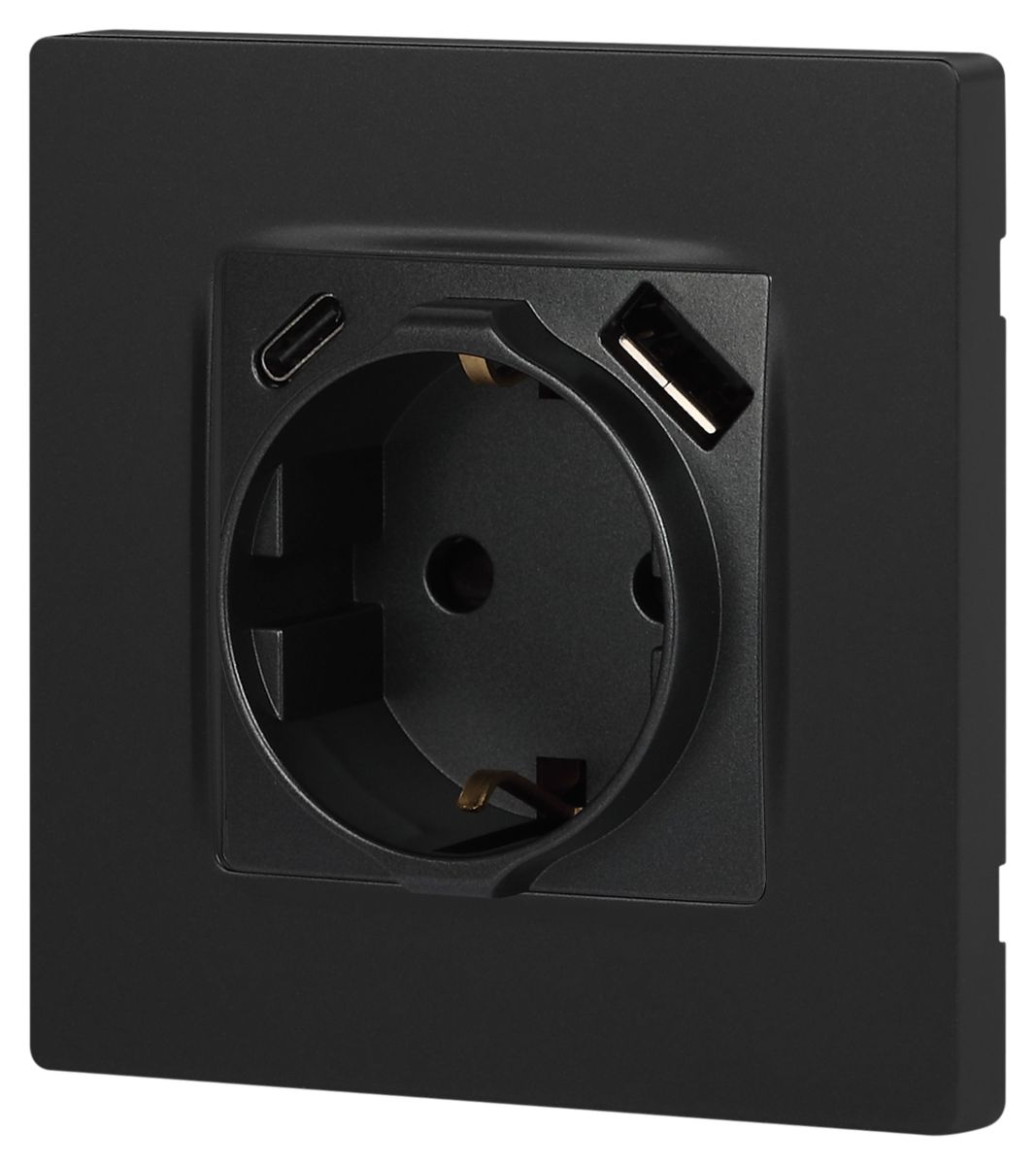 Розетка со шторками с USB type-A+C Эра 12-4108-12 Б0067700