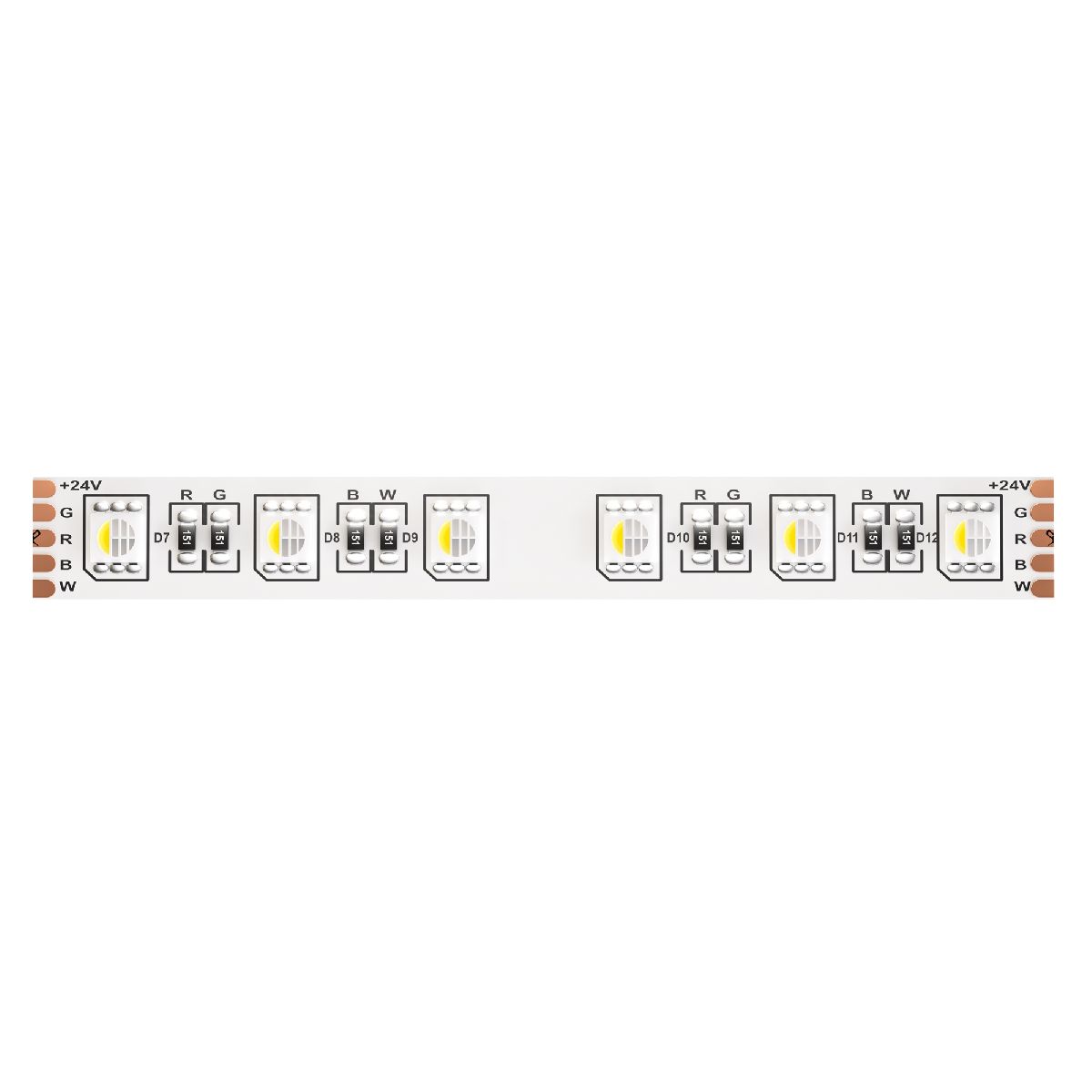 Светодиодная лента Maytoni Technical 24В 5050 19,2Вт/м RGBW 4000K IP20 10180