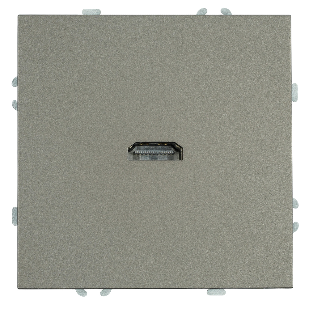 Розетка HDMI 2.0 Type A (механизм) Stekker Эмили RST00-5118-09 антрацит soft touch 50168