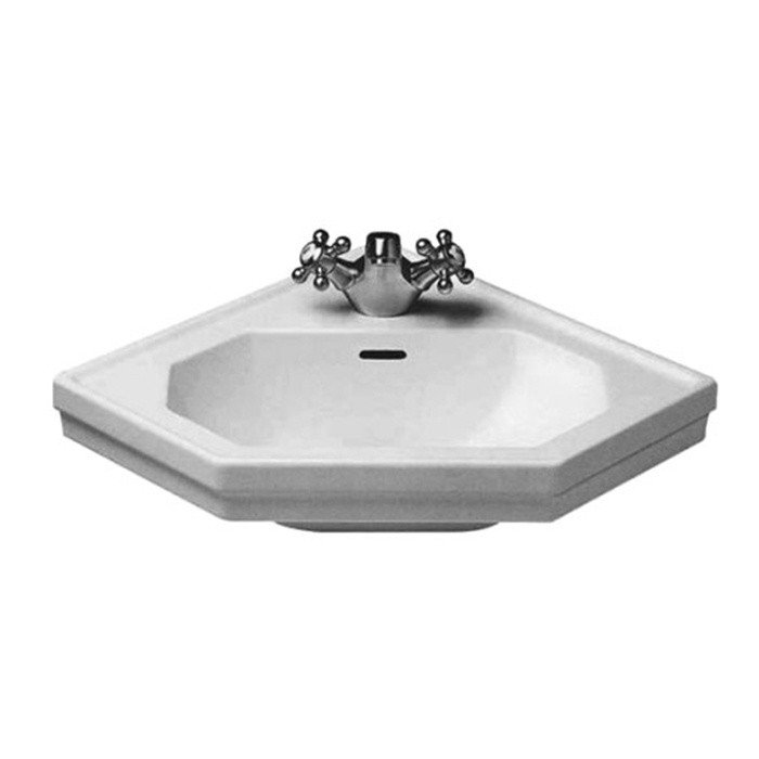 Duravit 1930 Раковина подвесная, 59х45х Н: 19.5см., угловая, 1отв., цвет: белый