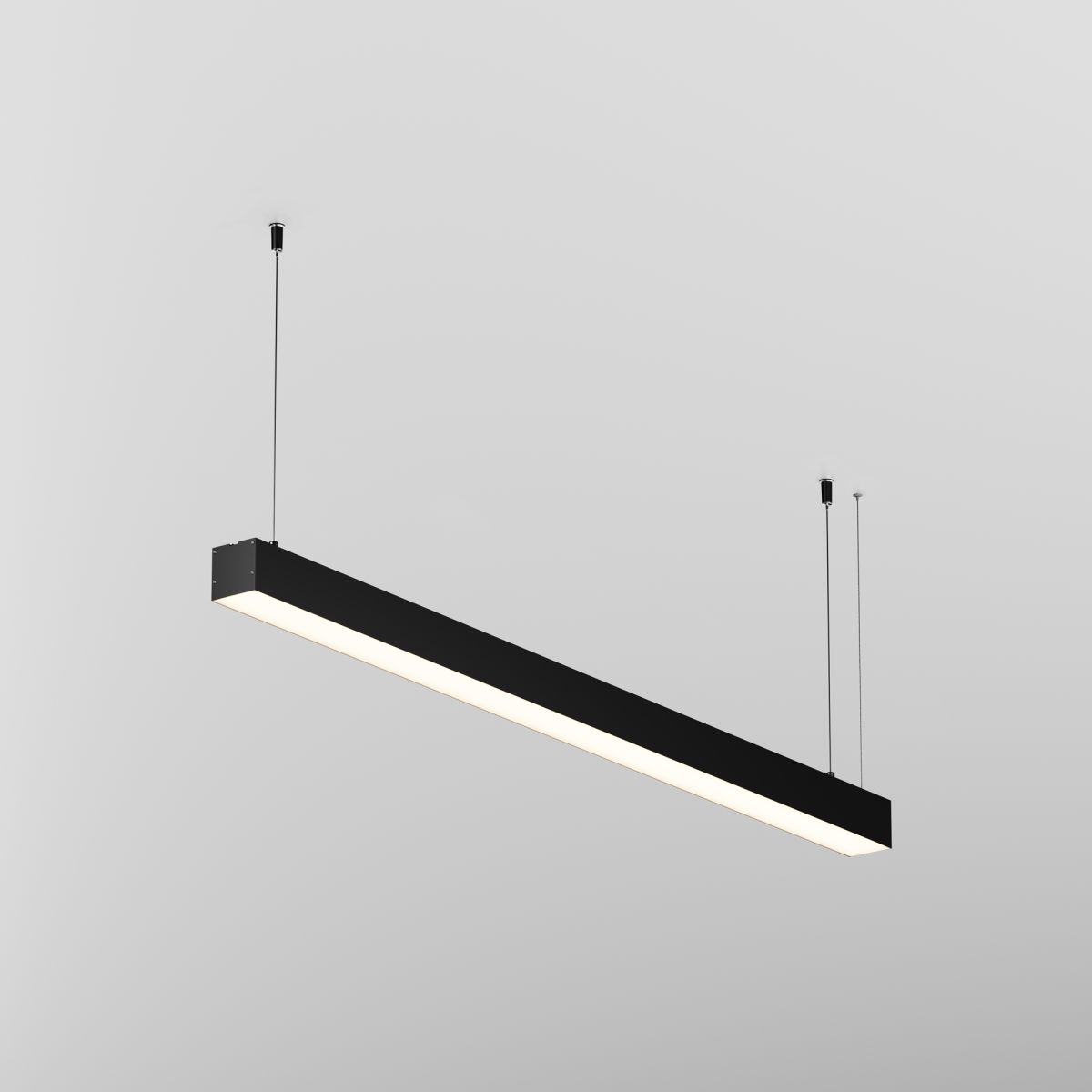 Линейный подвесной светильник Maytoni Technical 3000K 50x50 (Черный, 1 м) LL312027