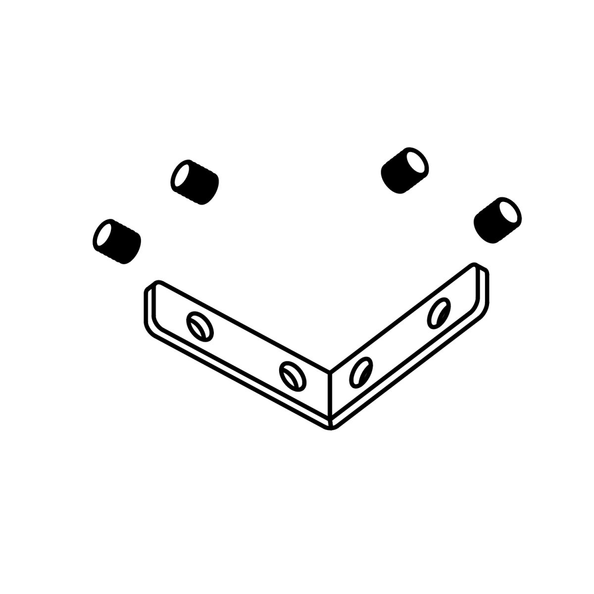 Коннектор угловой Favourite Logica 1014-CU-001