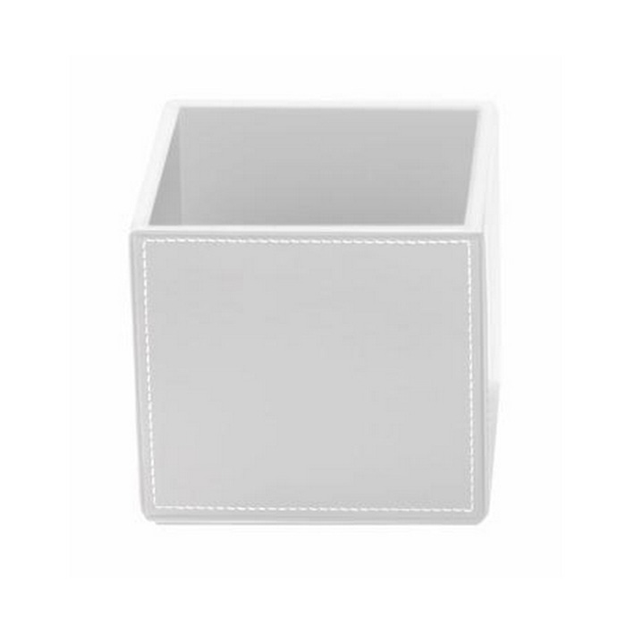 Decor Walther Brownie BOD1 Универсальная коробка 13x13x12.5см, настольная, цвет: белая кожа