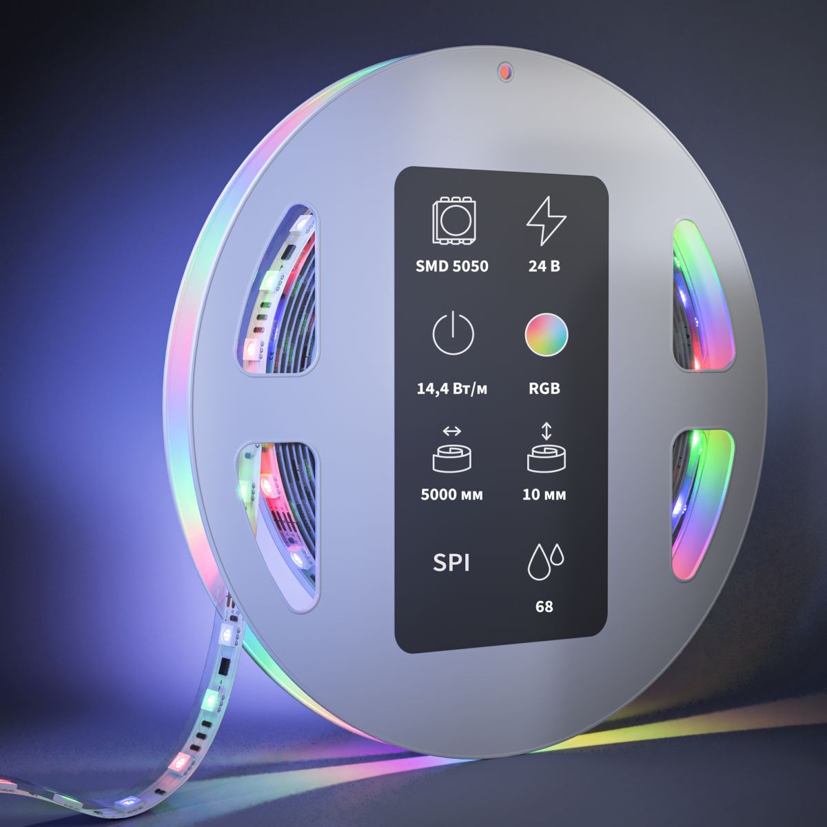 Светодиодная лента Maytoni Led Strip 24В 5050 14,4Вт/м RGB 5м IP68 201249