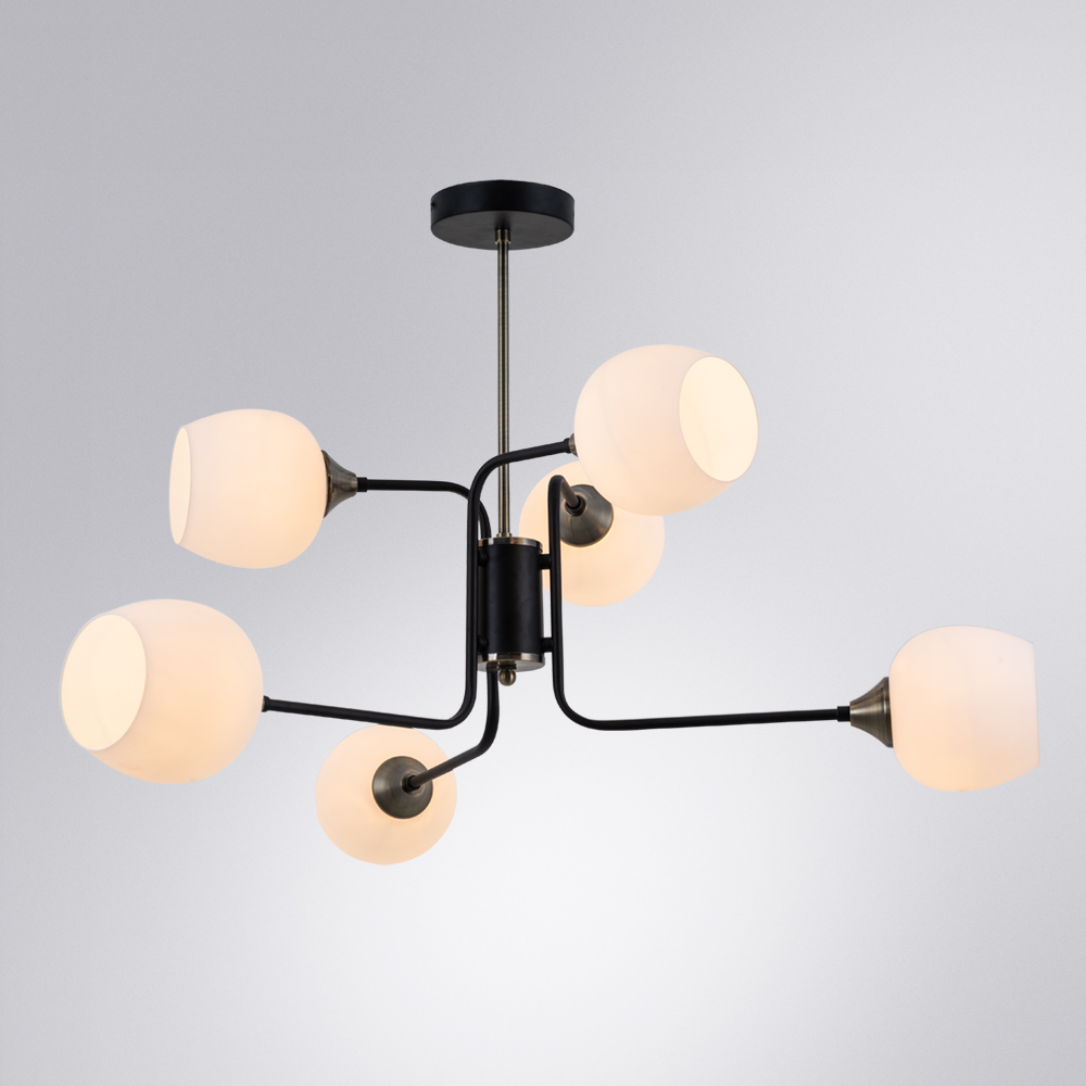 Люстра на штанге Arte Lamp Skat A3564PL-6BK