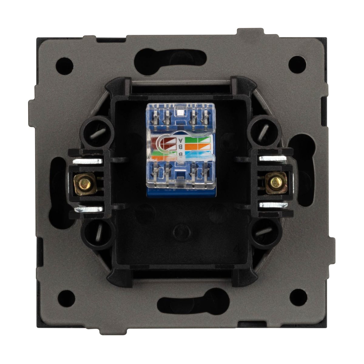 Механизм компьютерной розетки Arlight SCT-TENDO-MPC1-PL-BK (RJ-45, CAT6) 054104