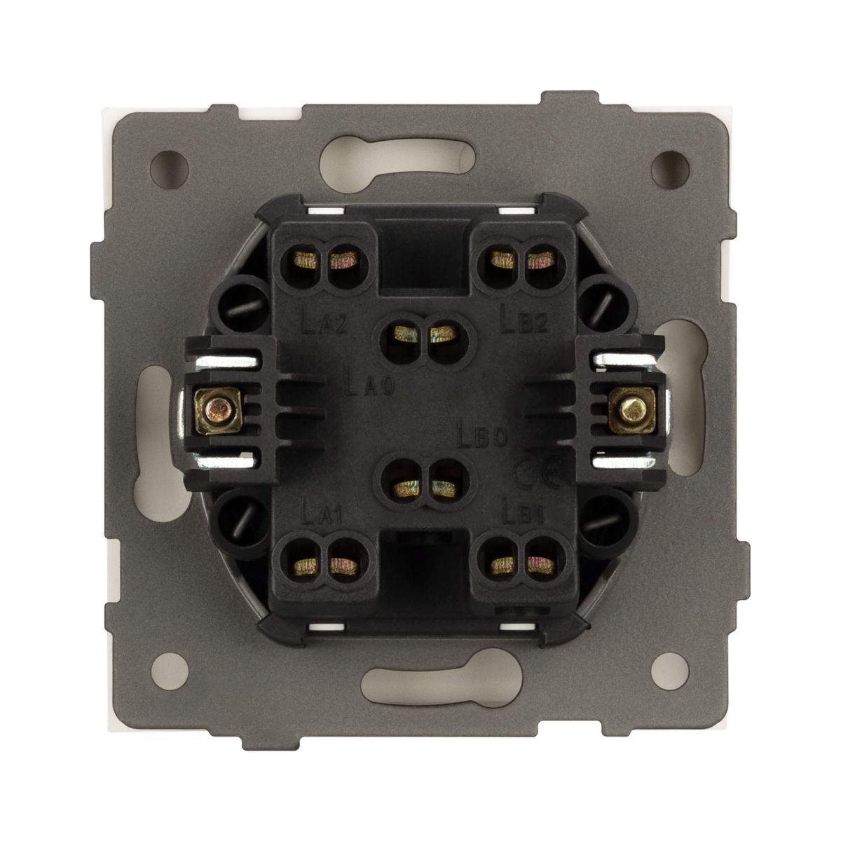 Механизм выключателя одноклавишный перекрёстный Arlight SWT-TENDO-MKX1-PL-GD (230V, 10A) 054057