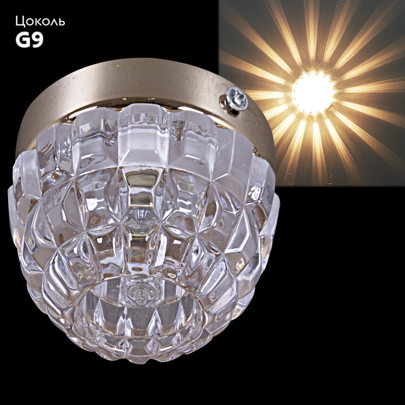 Встраиваемый светильник Reluce 21162-9.5-001GB(with base) G9 GD