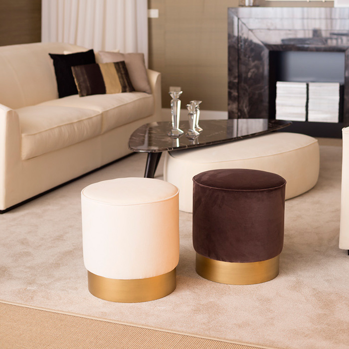 Oasis Otto Пуф ø40х h:42см., цвет: бархат T116C/Lilla Lucido