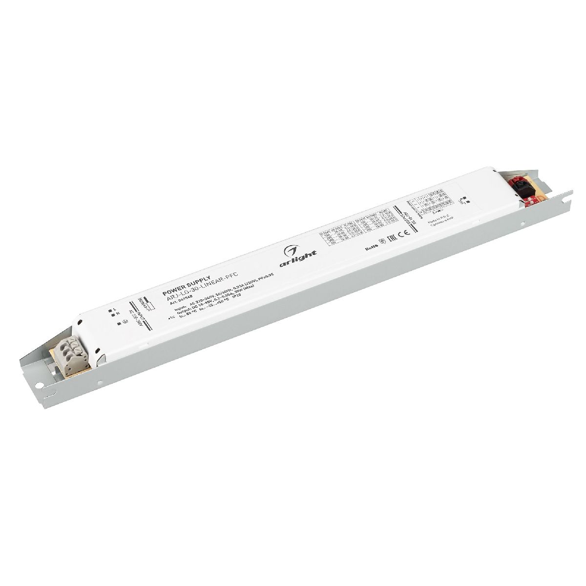 Блок питания Arlight ARJ-LG-30-LINEAR-PFC (30W, 18-90V, 0.2-0.55A) 049548