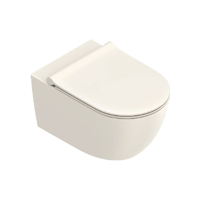 Catalano Sfera Унитаз подвесной 55x35см, безободковый, смыв Tornado, покрытие Cataglaze+, цвет: Lino satinato