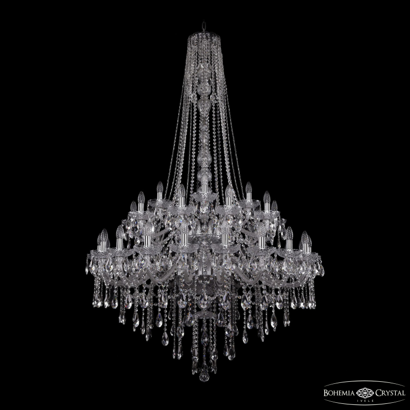 Подвесная люстра Bohemia Ivele Crystal 1415/20+10+5/400/h-185/2d Ni