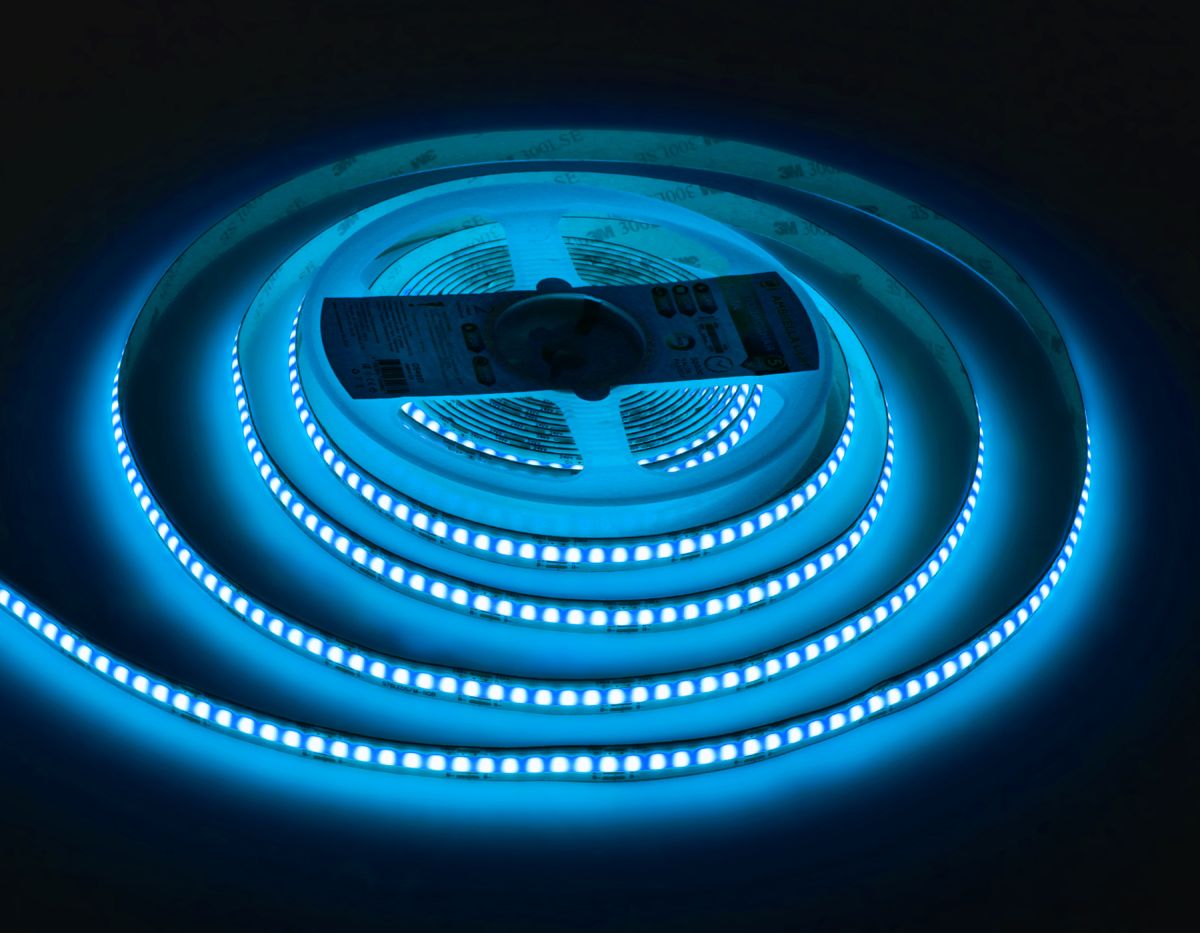 Светодиодная лента Ambrella Light Illumination COB 576Led/ 14W m/ 24V IP20 RGB/ 5m*10mm*3mm (4 конт.) GS4951