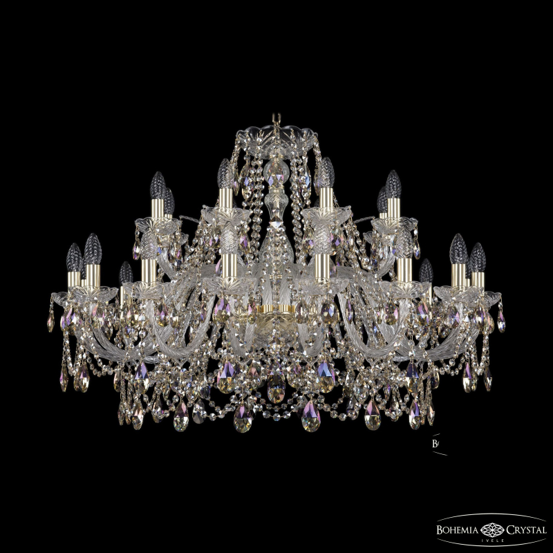 Подвесная люстра Bohemia Ivele Crystal 1411/16+8/360 G R801
