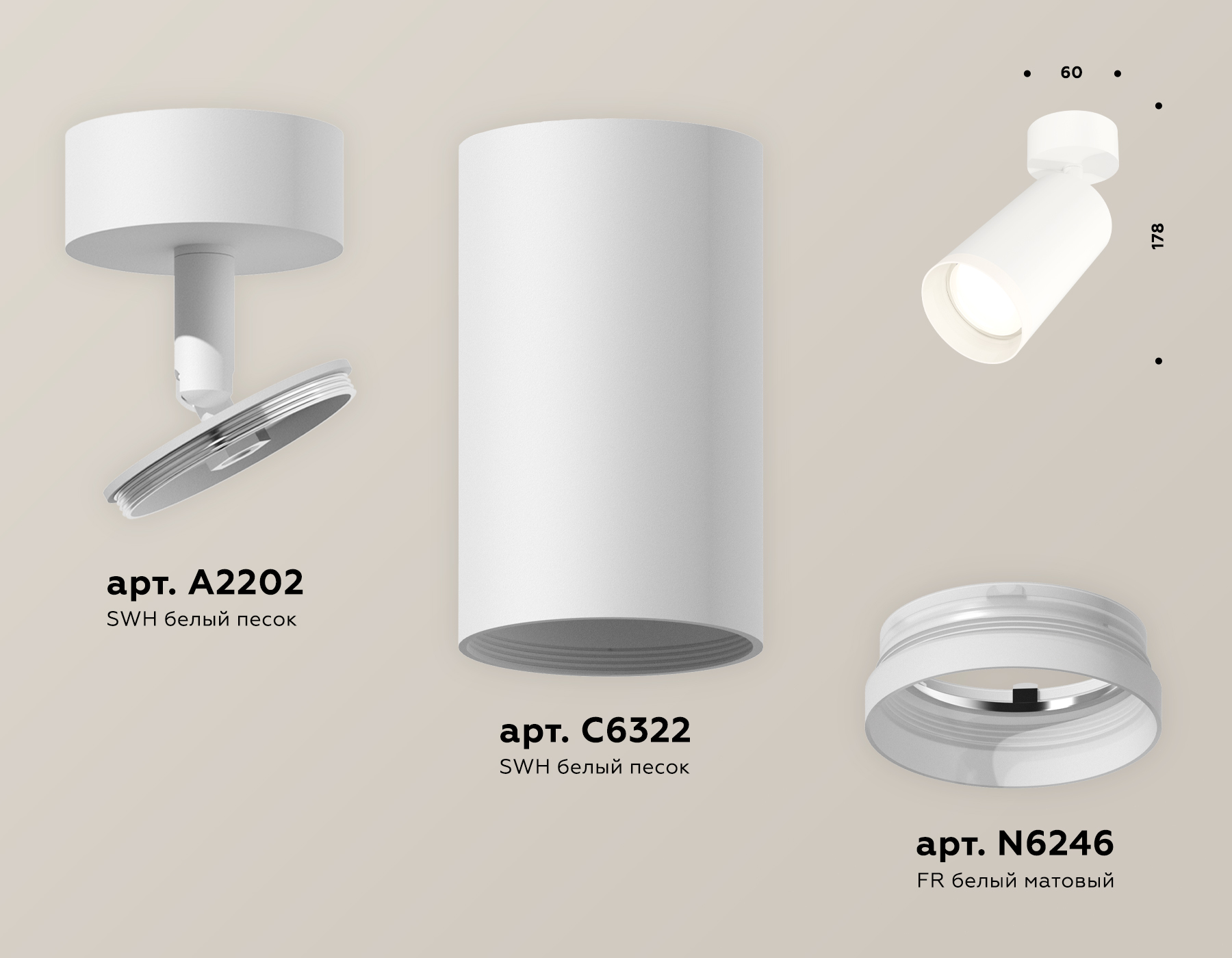 Спот Ambrella Light Techno Spot XM6322010 (A2202, C6322, N6246)