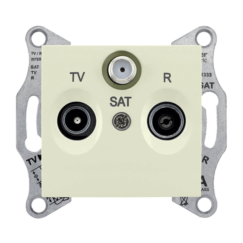 Розетка TV/R/SAT проходная Schneider Electric Sedna 4dB SDN3501447