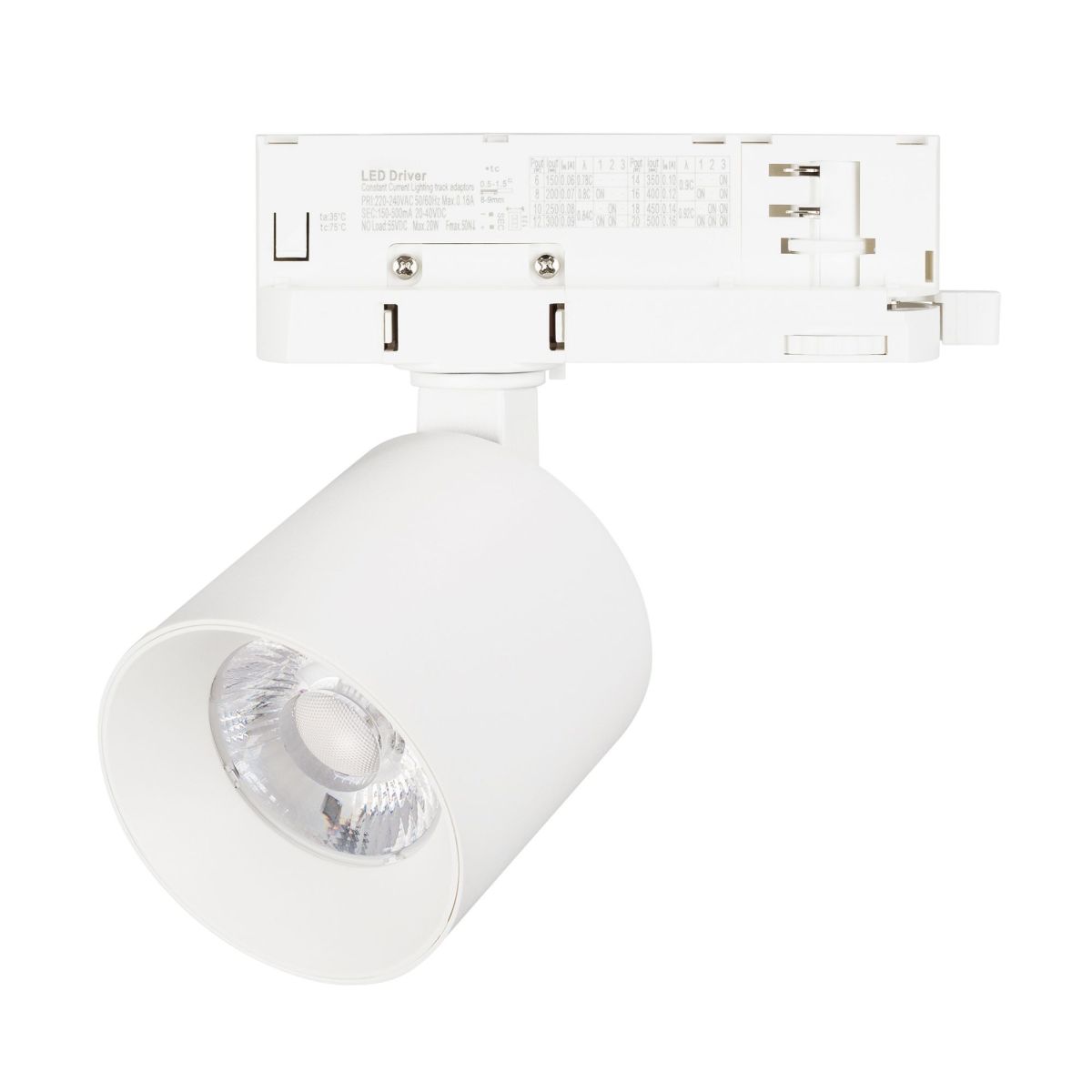 Трековый трехфазный светильник Arlight LGD-DYKE-4TR-R75-16W Warm3000 (WH, 38 deg, 230V) 052280