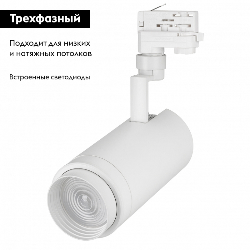 Трековый светильник Arlight LGD-Zeus-4TR-R100-30W Day SP5000-Veg 029999